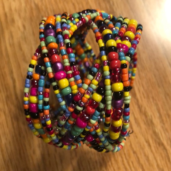 Jewelry - Colorful beaded cuff bracelet